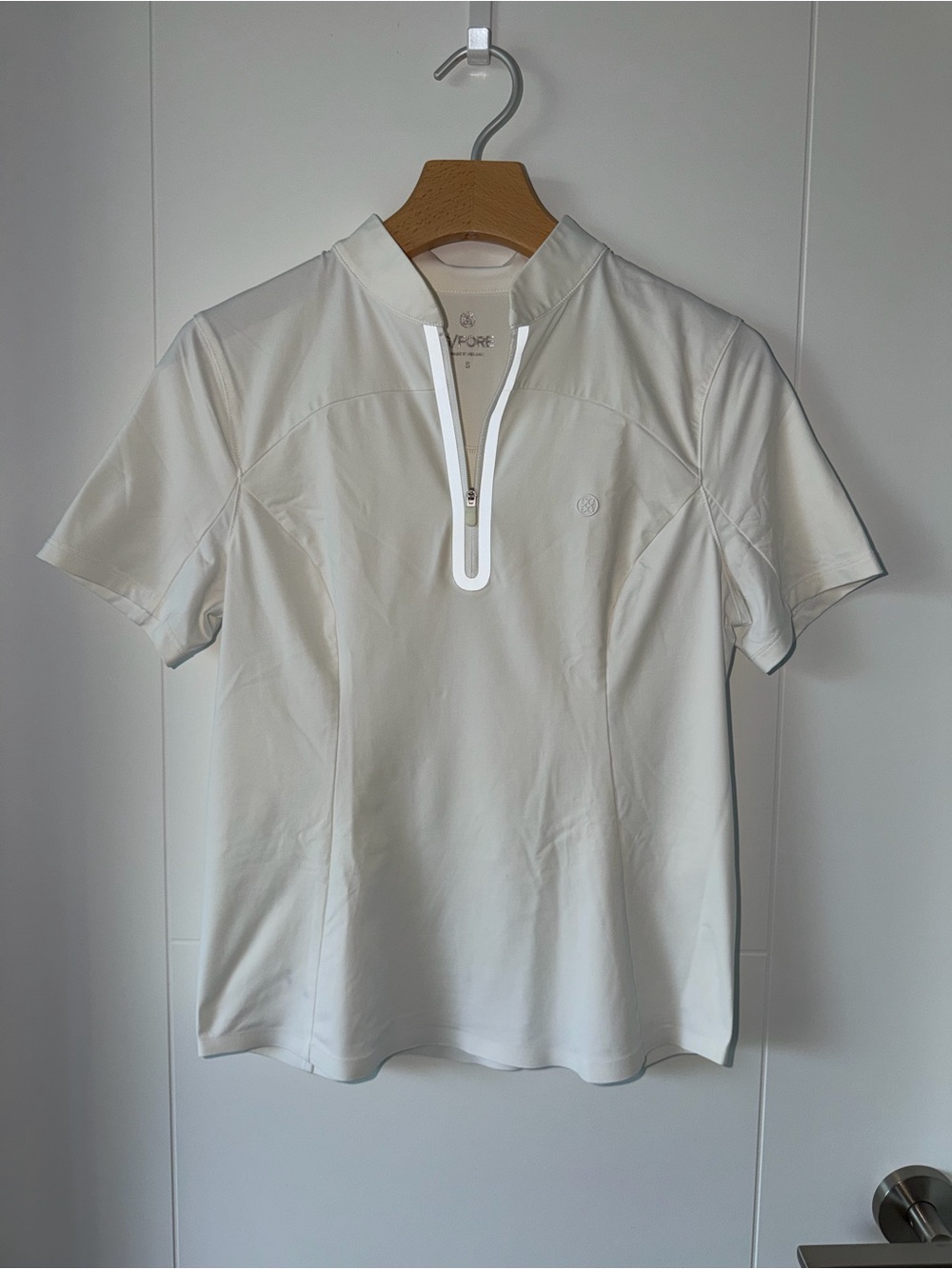G/FORE WOMENS INTERLOCK QUARTER ZIP SHORT SLEEVE size S